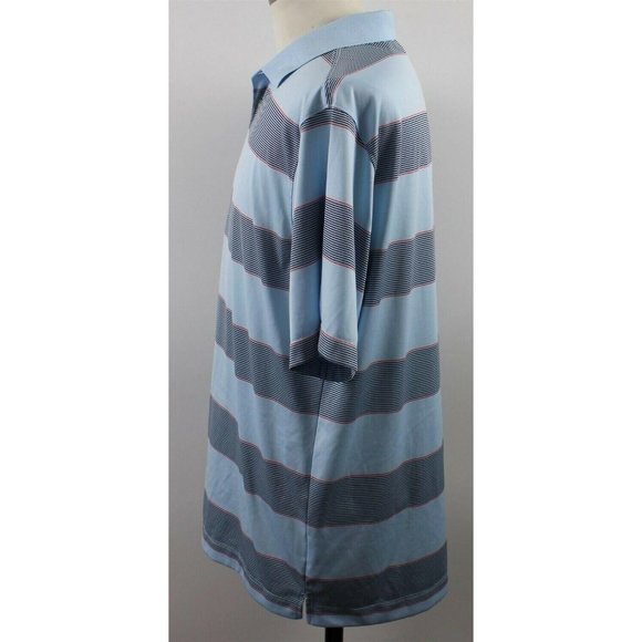 NEW Nike Ultra Stripe S/S Dri-Fit Polo Shirt MENS LARGE - Picture 3 of 5